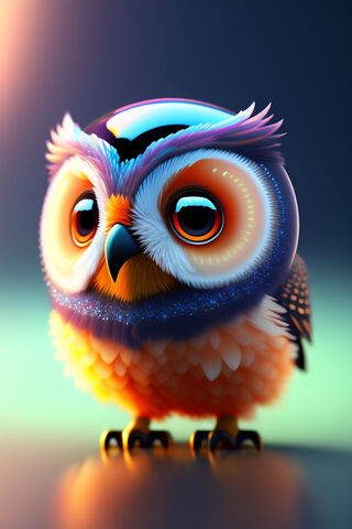 Adorable Cartoon Owl 🦉✨