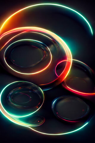 Luminous Swirls of Colo..