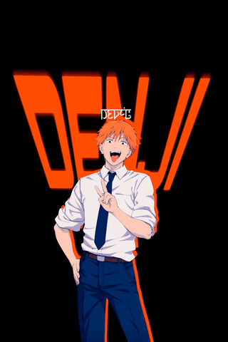 Denji's Cheerful Vibe! ✌️