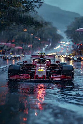 Racing Through the Rain..
