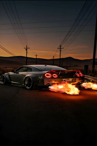 Fiery Night Ride 🔥🚗