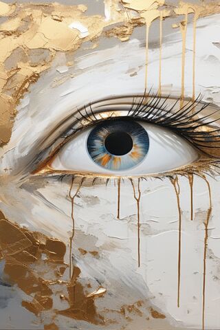 Glistening Gaze: A Gold..