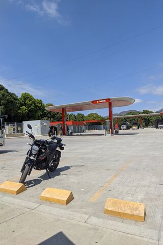 Quiet Gas Station Scene