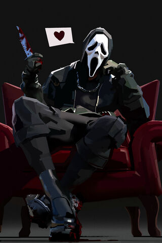 Chilling in Style: The Masked Menace' 🖤🔪