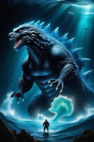 Godzilla Emerges from the Depths 🌊🦖