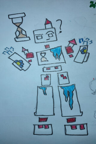 Quirky Robot with a Twi..