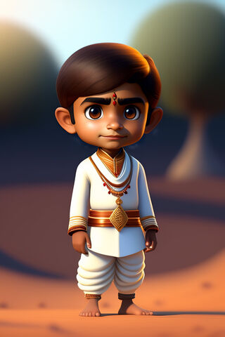 Charming Young Boy in T..