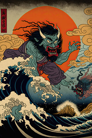 Japanese Yokai Kahaku