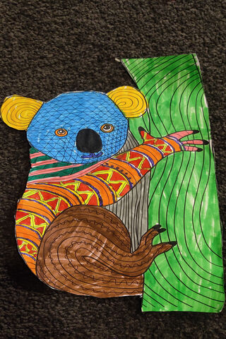 Colorful Koala Art 🐨🎨