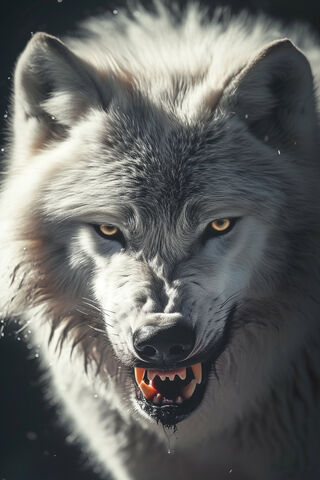 Fierce Arctic Wolf 🐺❄️