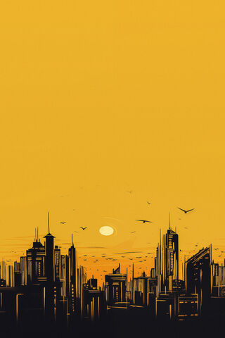 Golden Cityscape at Dus..
