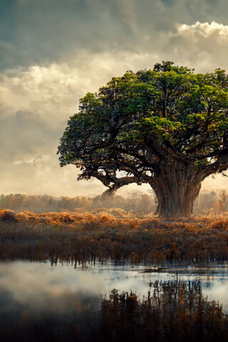 Majestic Baobab Under t..