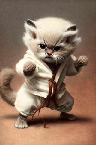 Martial Arts Cat