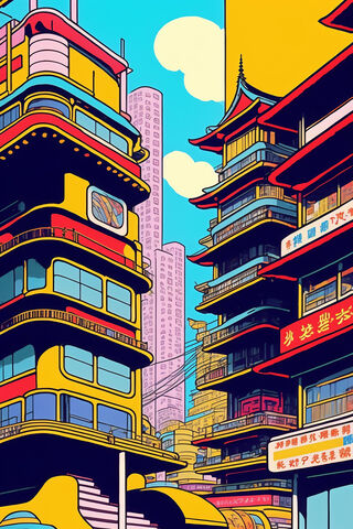 Vibrant Urban Dreamscap..