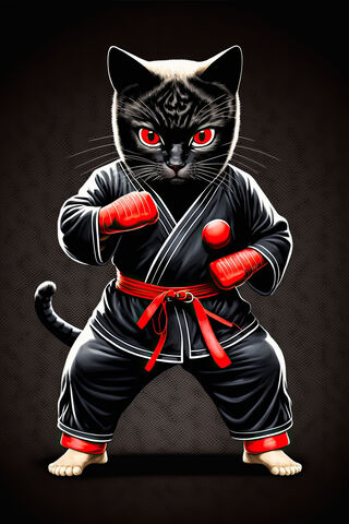 Martial Arts Cat
