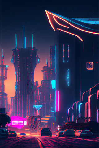 Neon Dreams: A Futuristic Cityscape 🌆✨