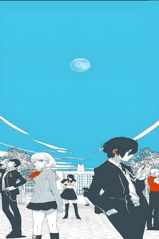Moonlit Schoolyard 🌙🏫