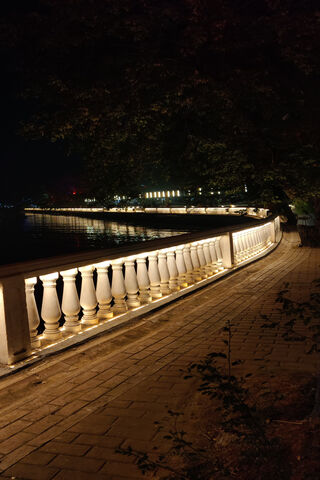 Pond Side Night View