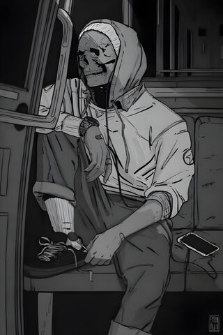 Urban Shadows: The Masked Wanderer 🖤
