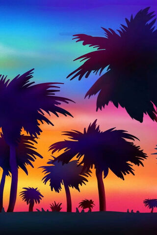 Tropical Sunset Vibes 🌅🌴