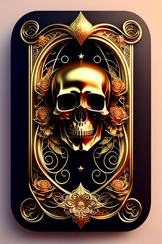 Golden Skull Elegance 💀✨