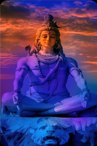 Serene Shiva at Dusk 🌅..