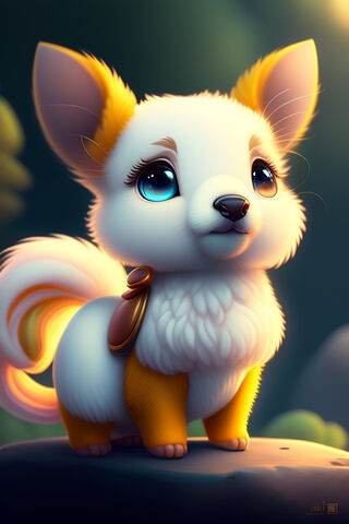 Adorable Fantasy Pup 🐾✨
