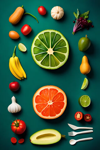 Colorful Harvest: A Feast of Freshness! 🥗🍊