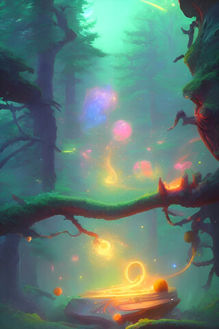Enchanted Forest of Light ✨🌲