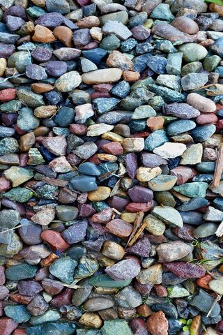 Colorful Pebble Mosaic 🌈