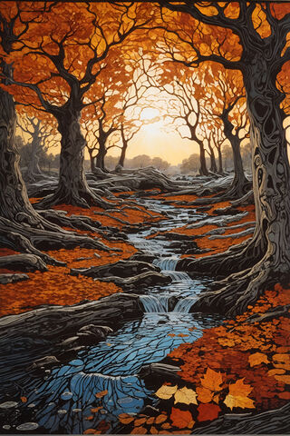 Autumn Old Tree