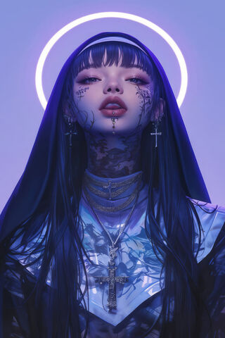 Celestial Sister: The Enigmatic Anime Nun 🌌✝️