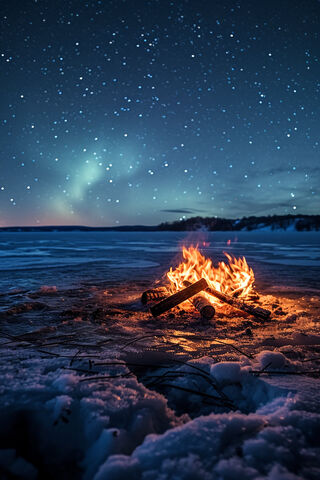 Cozy Campfire Under the..