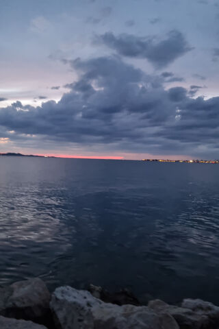 Serene Sunset Over the ..