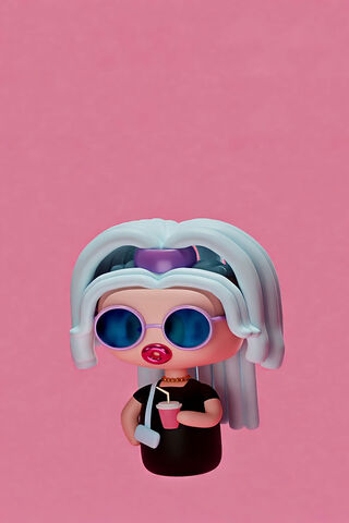 Stylish Doll with a Dri..