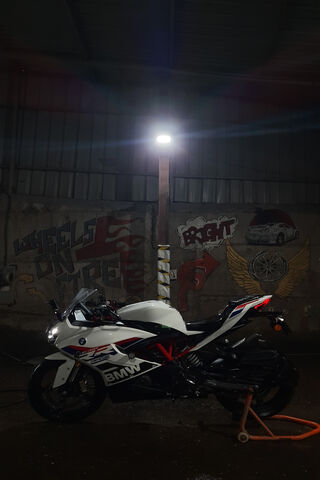 Sleek Power: The BMW Motorcycle in Action! 🏍️✨