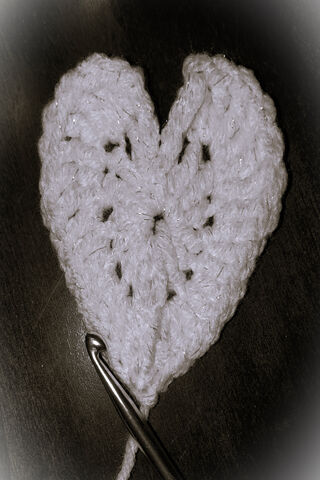 Crafting Love: A Crochet Heart ❤️