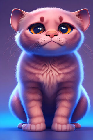 CUTE CAT PINK ADORABLE