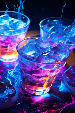Cocktails In Night