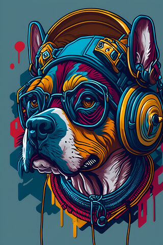 Cool Canine DJ 🎧🐶