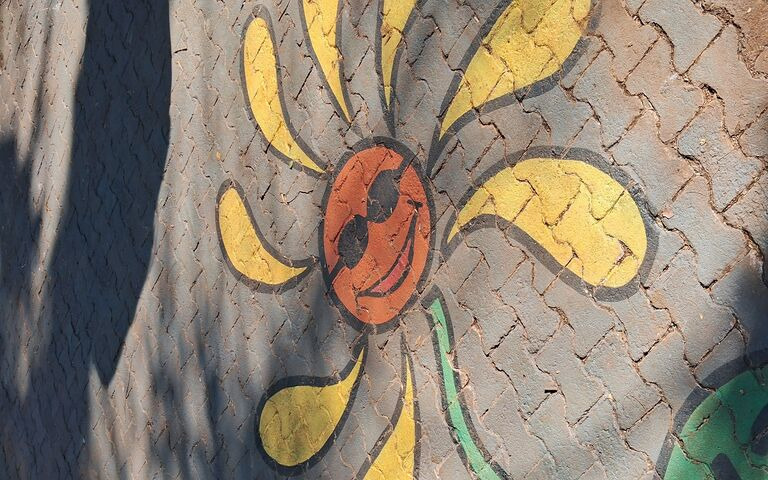 Cheerful Flower Mural 🌼✨