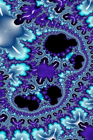 Fractal Art Blue