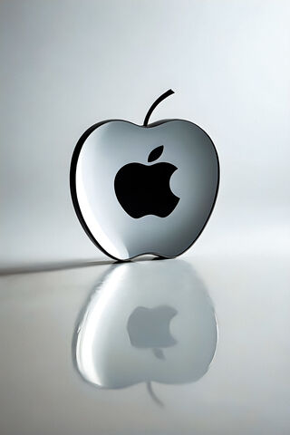 Shiny Apple Logo Reflec..