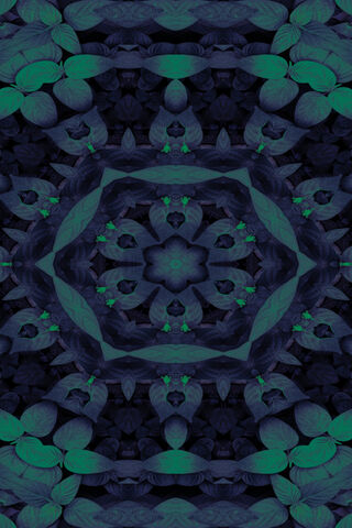 Leaf Mandalas 4K