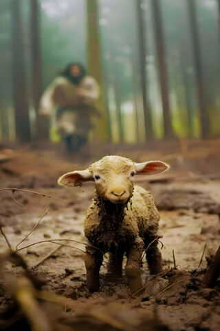 Adorable Lamb in the Fo..