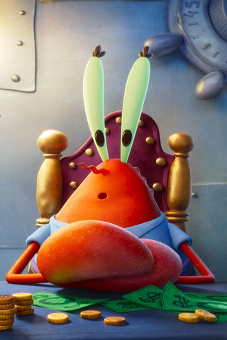Mr. Krabs Counting His ..