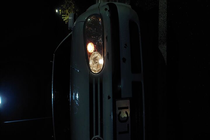 Nighttime Glow of a Classic Car 🚗✨