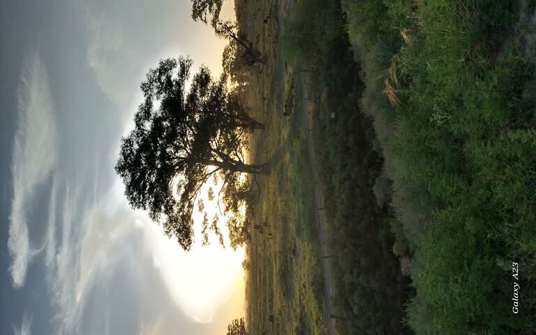 Serene Sunset Over the ..