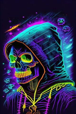 NEON KING SKULL ANIME