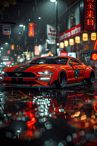Nighttime Mustang Magic..